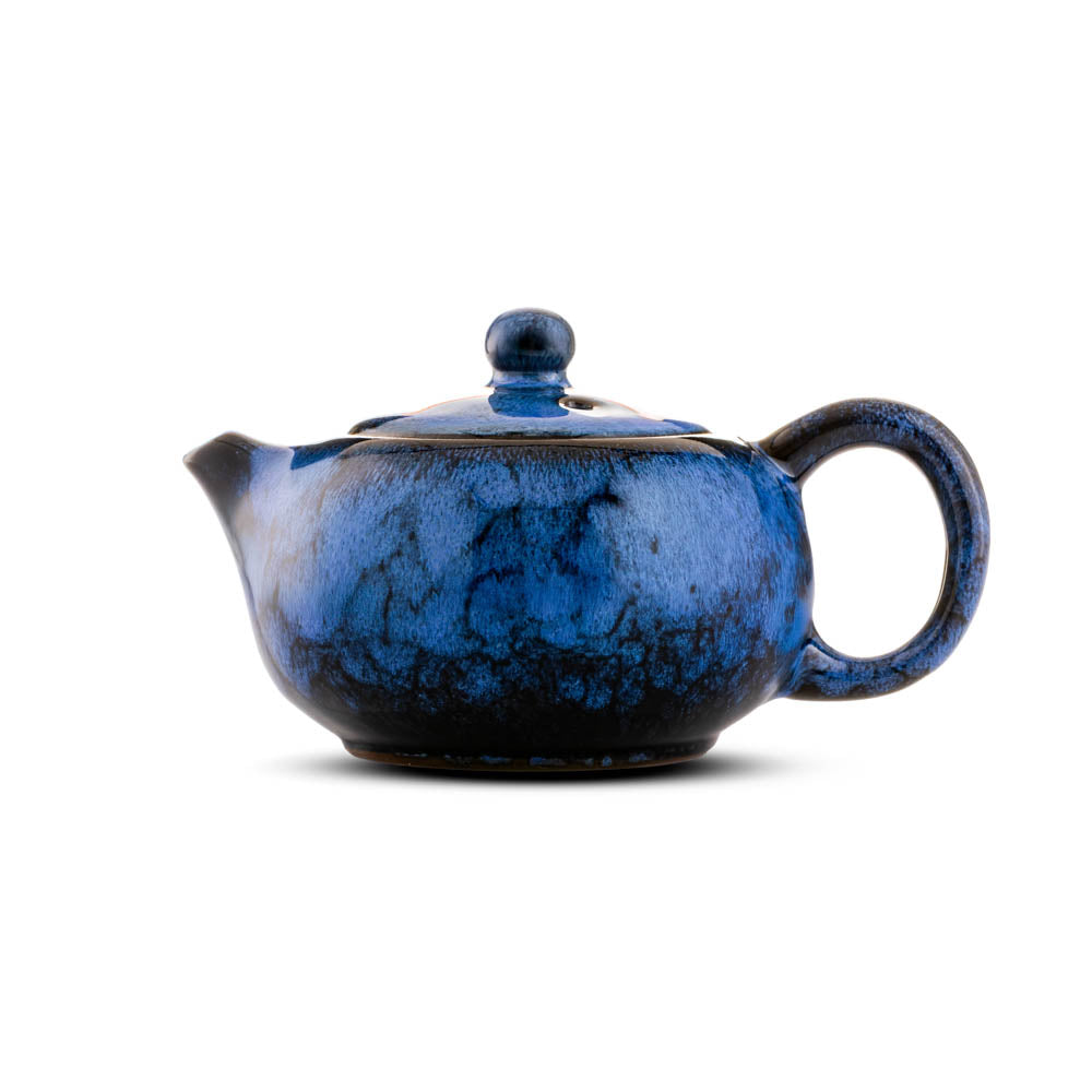 Ceramiczny Dzbanek - Elegancki Granatowy Na Herbatę