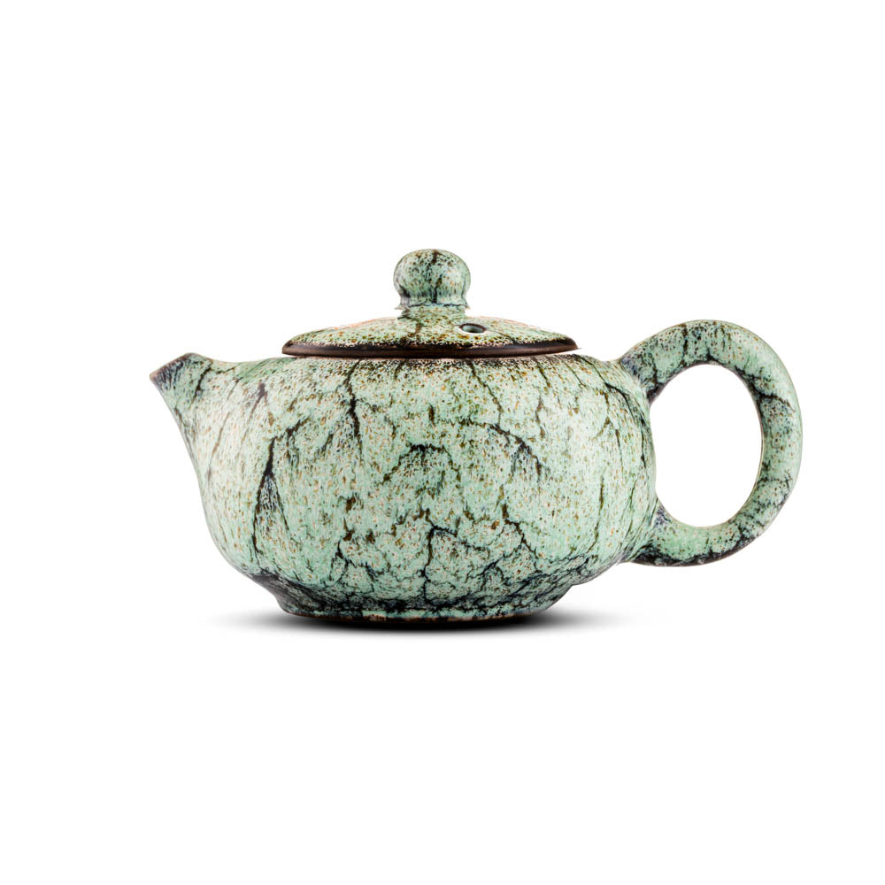 Ceramiczny Dzbanek - Elegancki Zielony Na Herbatę