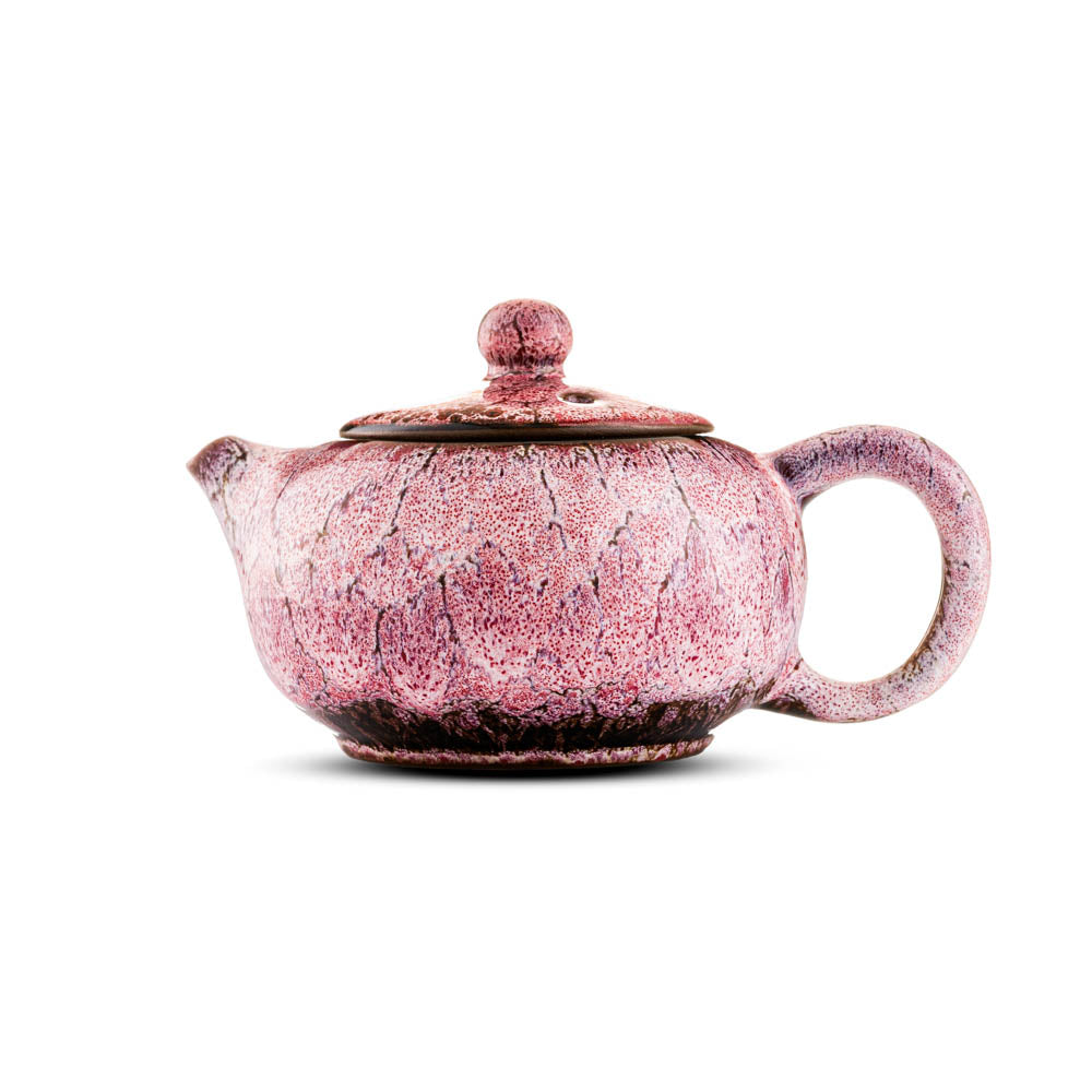 Ceramiczny Dzbanek - Elegancki Różowy Na Herbatę