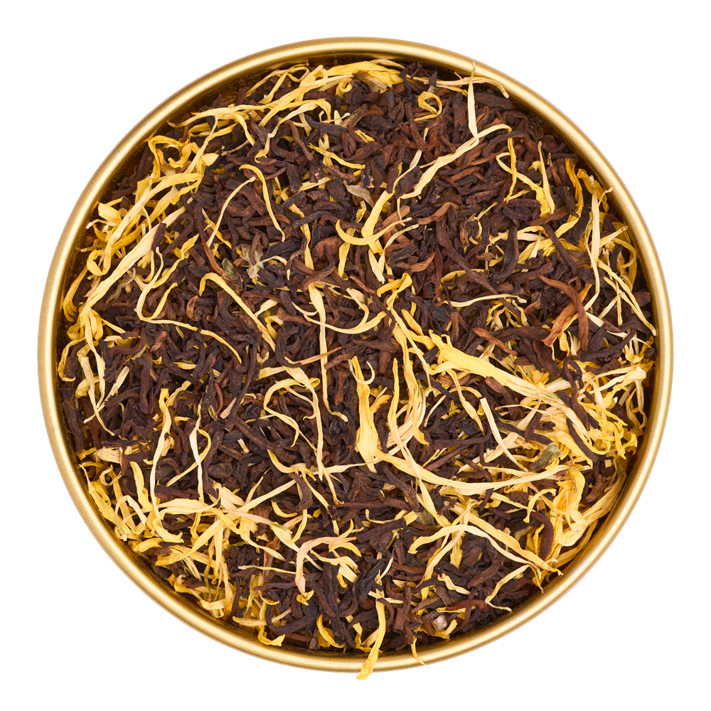 Doznanie Chryzantemy - Czerwona Mocna Orzechowa Herbata Z Chryzantemą Na Pobudzenie i Koncentrację