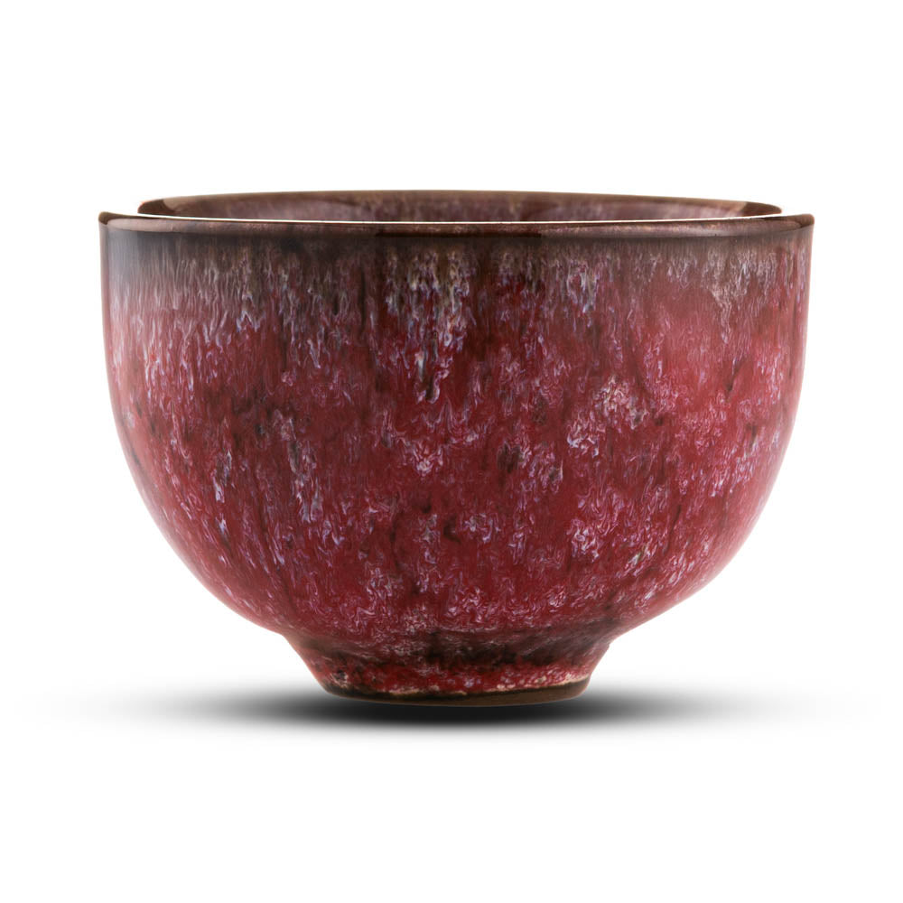 Ceramiczna Filiżanka - Elegancka Czerwono-Czarna Na Herbatę