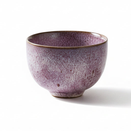 Ceramiczna Filiżanka - Elegancka Różowo-Biała Na Herbatę