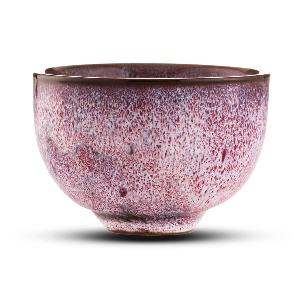 Ceramiczna Filiżanka - Elegancka Różowo-Biała Na Herbatę