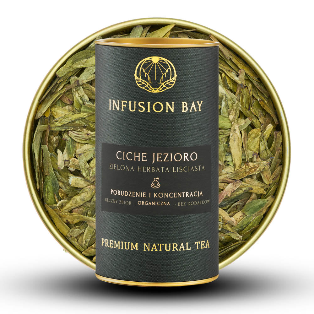 Ciche Jezioro - Organiczna Zielona Owocowa Miodowa Delikatna Herbata Na Pobudzenie i Koncentrację