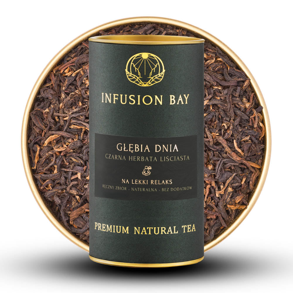 Głębia Dnia - Czarna Miodowa Słodowa Karmelowa Herbata Na Lekki Relaks