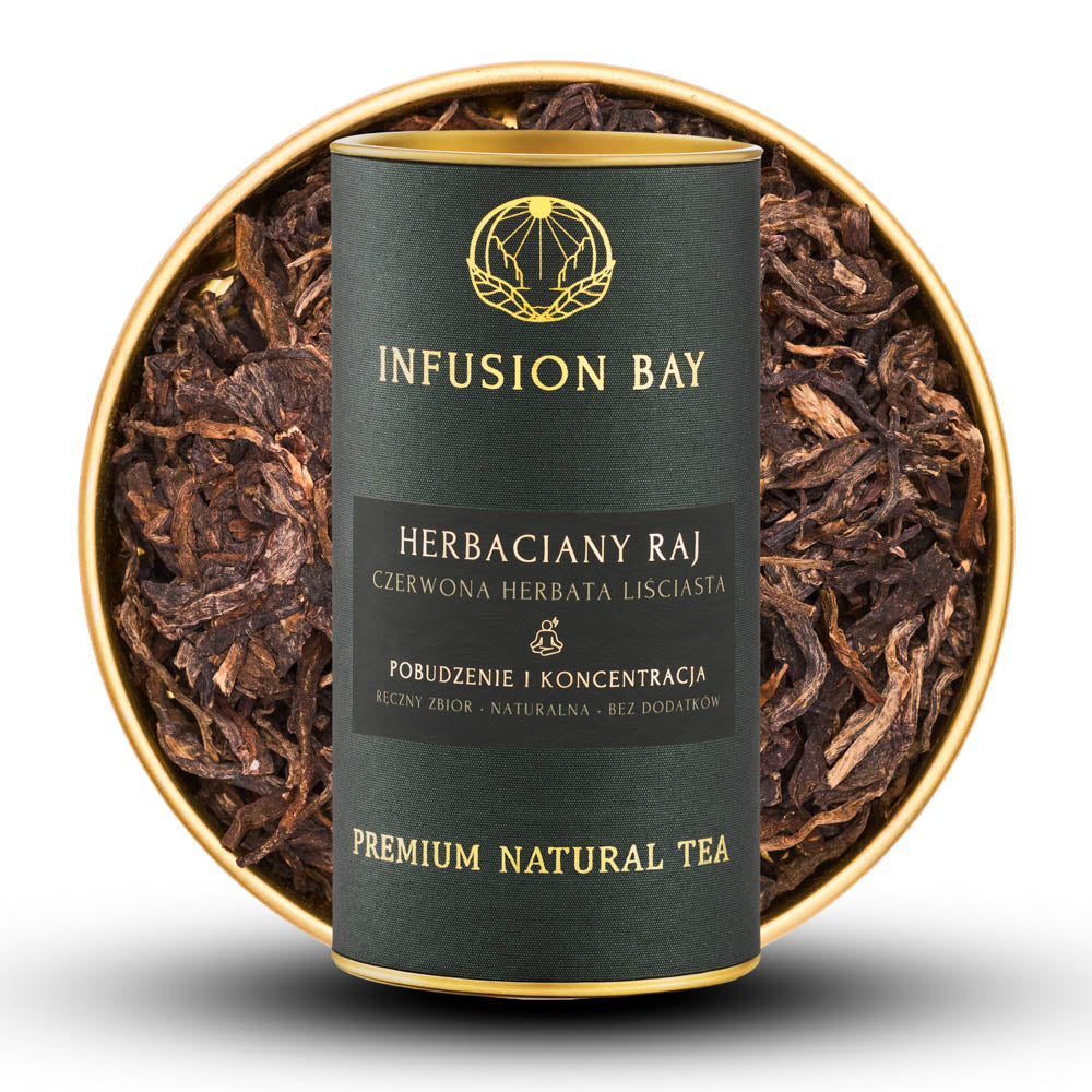 Herbaciany Raj - Czerwona Kwiatowa Owocowa Świeża Herbata Na Pobudzenie i Koncentrację