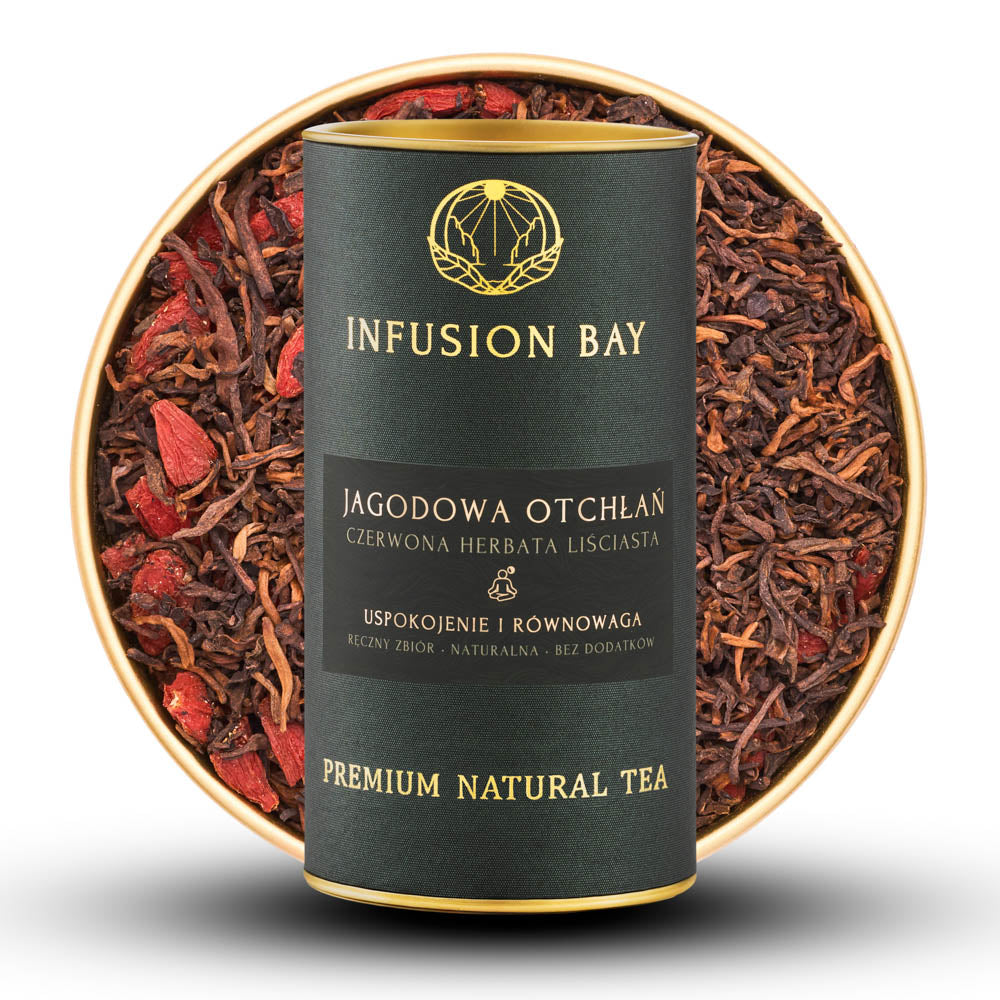 Jagodowa Otchłań - Czerwona Miękka Delikatna Herbata Z Jagodami Goji Na Uspokojenie i Równowagę