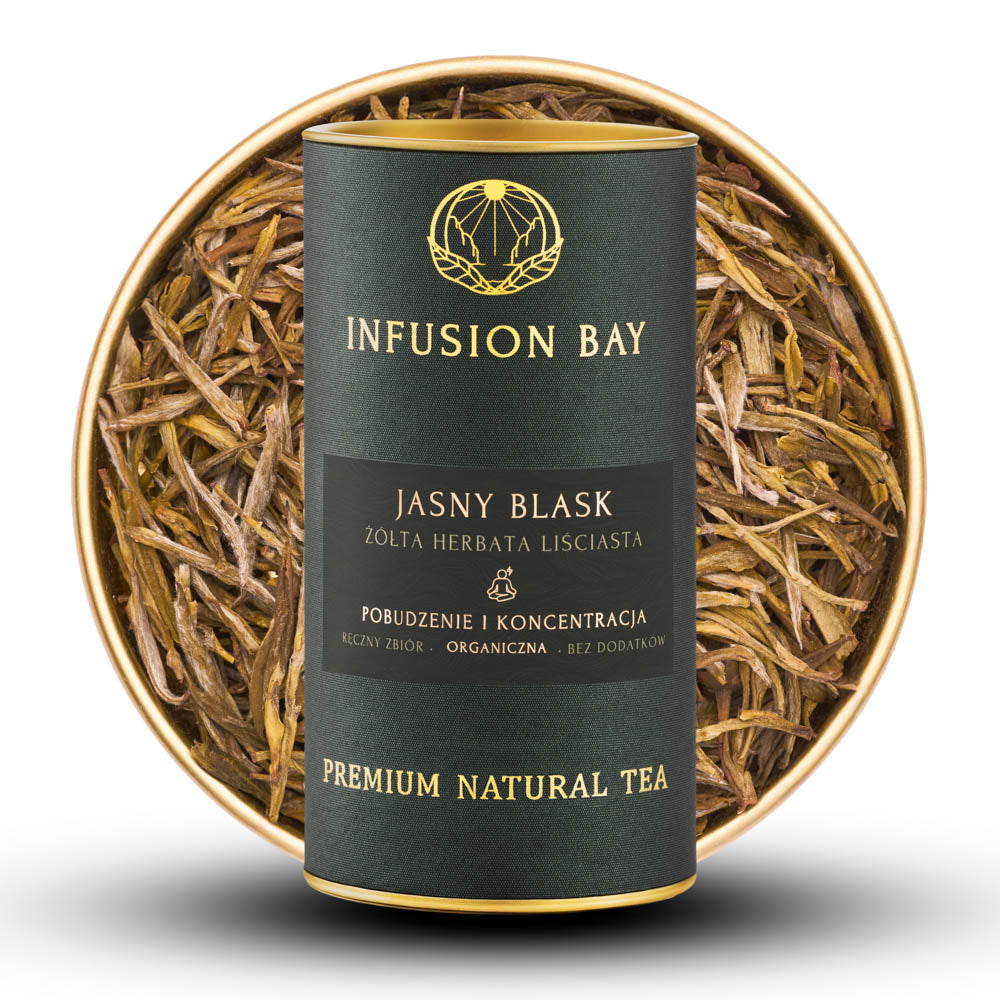 Jasny Blask - Organiczna Żółta Ostra Intensywna Ziemista Herbata Na Pobudzenie i Koncentrację