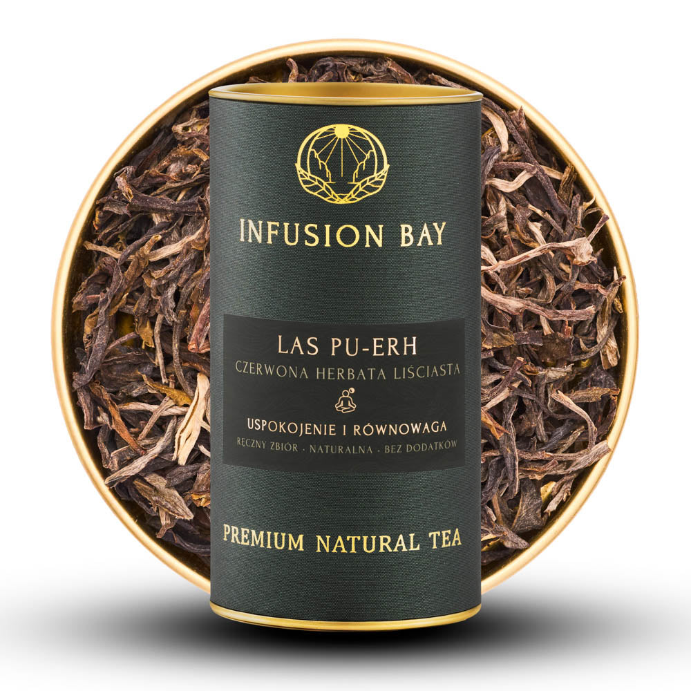 Las Pu-erh - Czerwona Jaśminowa Lekko Słodka Świeża Herbata Na Uspokojenie i Równowagę