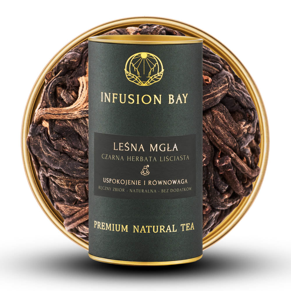 Leśna Mgła - Czarna Dymna Mineralna Lekko Gorzkawa Herbata Na Uspokojenie i Równowagę