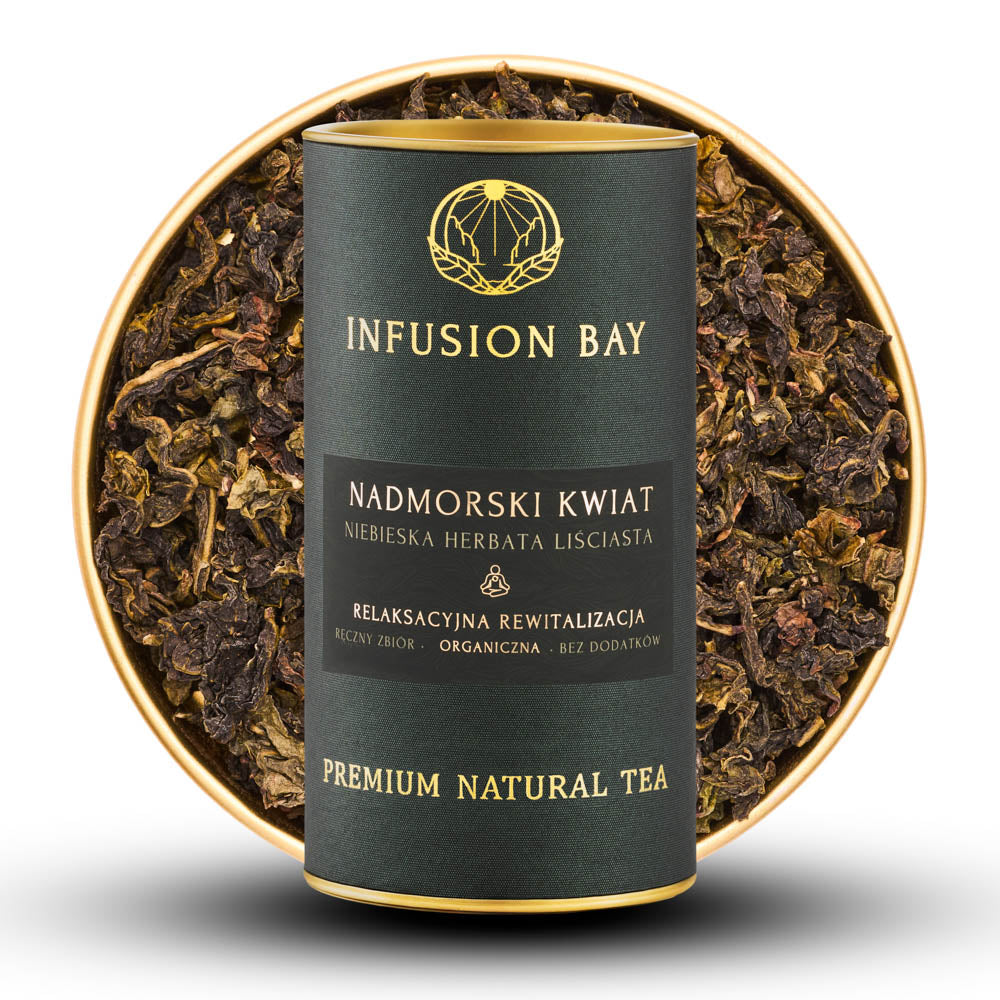 Nadmorski Kwiat - Organiczna Niebieska Jaśminowa Lekko Słodka Świeża Herbata Na Relaksacyjną Rewitalizację