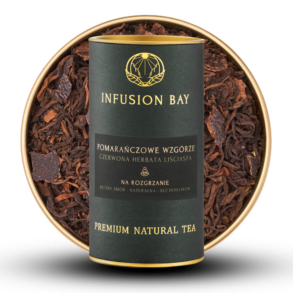 Pomarańczowe Wzgórze - Czerwona Mocna Ziemista Herbata Ze Skórką Pomarańczy Na Rozgrzanie