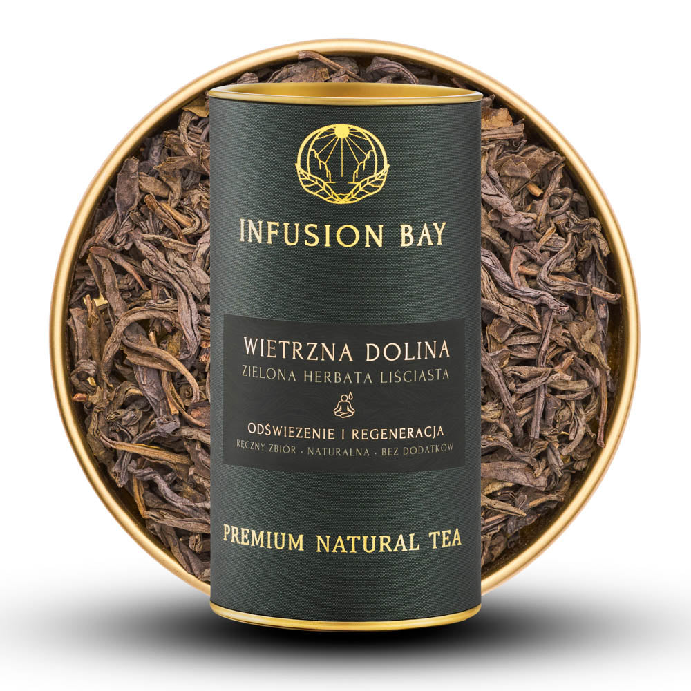Wietrzna Dolina - Zielona Jaśminowa Lekko Słodka Świeża Herbata Na Odświeżenie i Regenerację