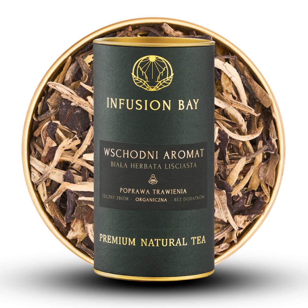 Wschodni Aromat - Organiczna Biała Owocowa Lekka Delikatna Herbata Na Poprawę Trawienia