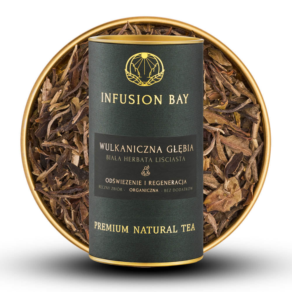 Wulkaniczna Głębia - Organiczna Biała Kwiatowa Owocowa Świeża Herbata Na Odświeżenie i Regenerację