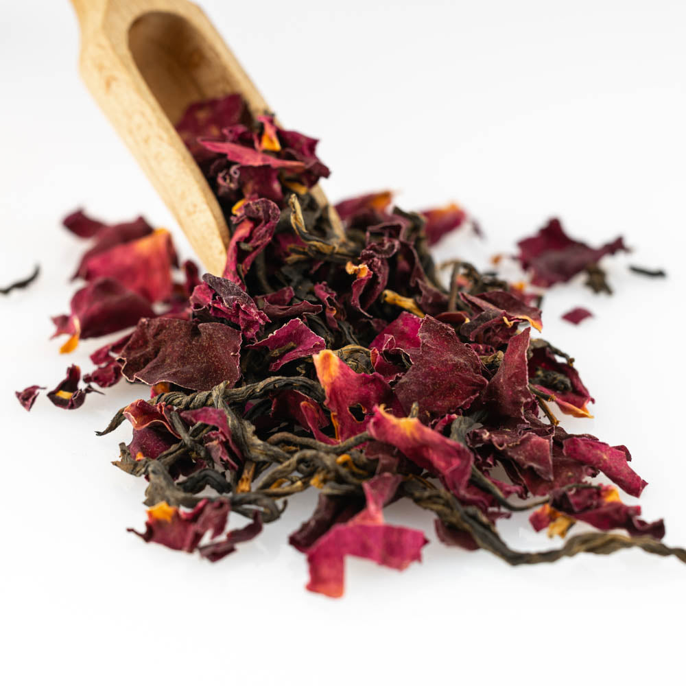 Różany Piernik - Czarna Słodka Karmelowa Różana Herbata Na Poprawę Trawienia