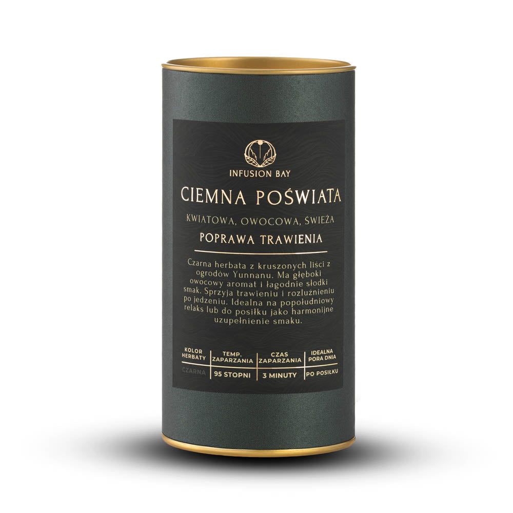 Ciemna Poświata - Czarna Kwiatowa Owocowa Świeża Herbata Na Poprawę Trawienia