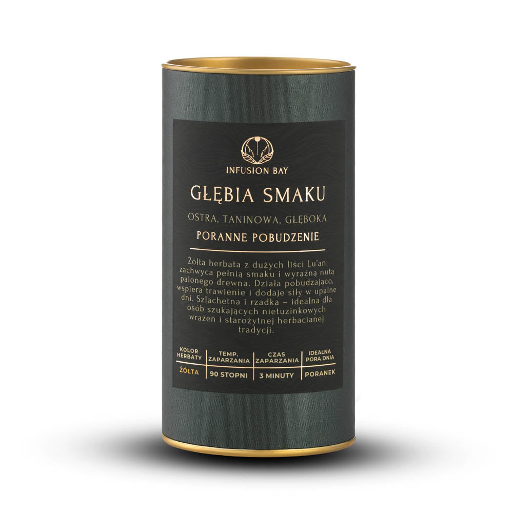 Głębia Smaku - Żółta Ostra Taninowa Głęboka Herbata Na Poranne Pobudzenie