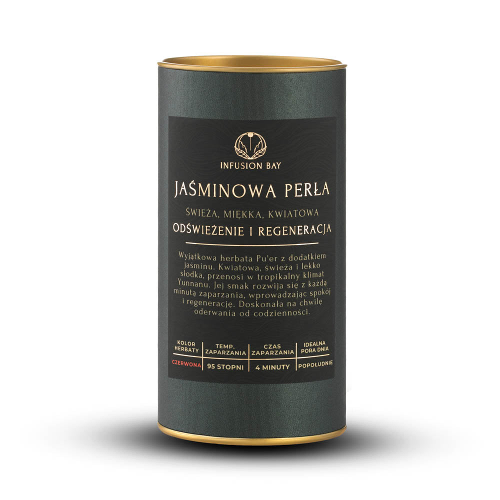 Jaśminowa Perła - Czerwona Trawiasta Miękka Kwiatowa Herbata Na Odświeżenie i Regenerację