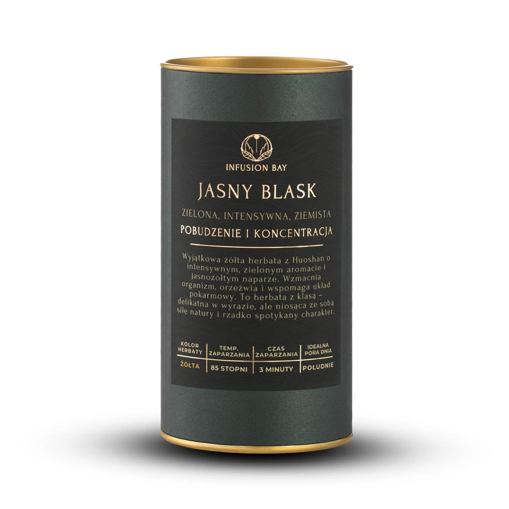 Jasny Blask - Organiczna Żółta Ostra Intensywna Ziemista Herbata Na Pobudzenie i Koncentrację