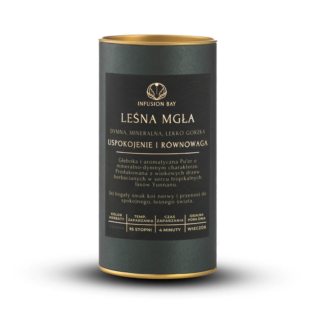 Leśna Mgła - Czarna Dymna Mineralna Lekko Gorzkawa Herbata Na Uspokojenie i Równowagę