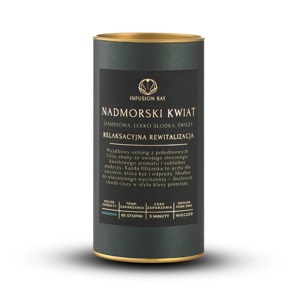 Nadmorski Kwiat - Organiczna Niebieska Jaśminowa Lekko Słodka Świeża Herbata Na Relaksacyjną Rewitalizację