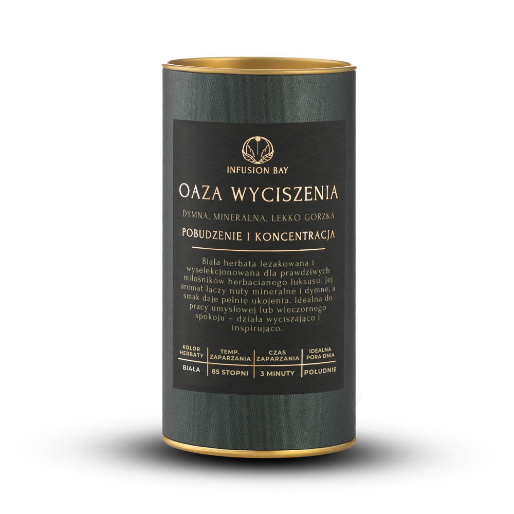 Oaza Wyciszenia - Biała Dymna Mineralna Lekko Gorzkawa Herbata Na Pobudzenie i Koncentrację