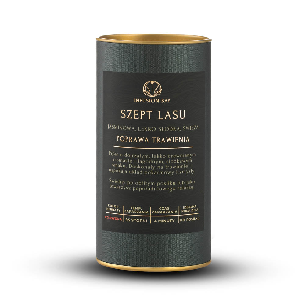 Szept Lasu - Czerwona Jaśminowa Lekko Słodka Świeża Herbata Na Poprawę Trawienia