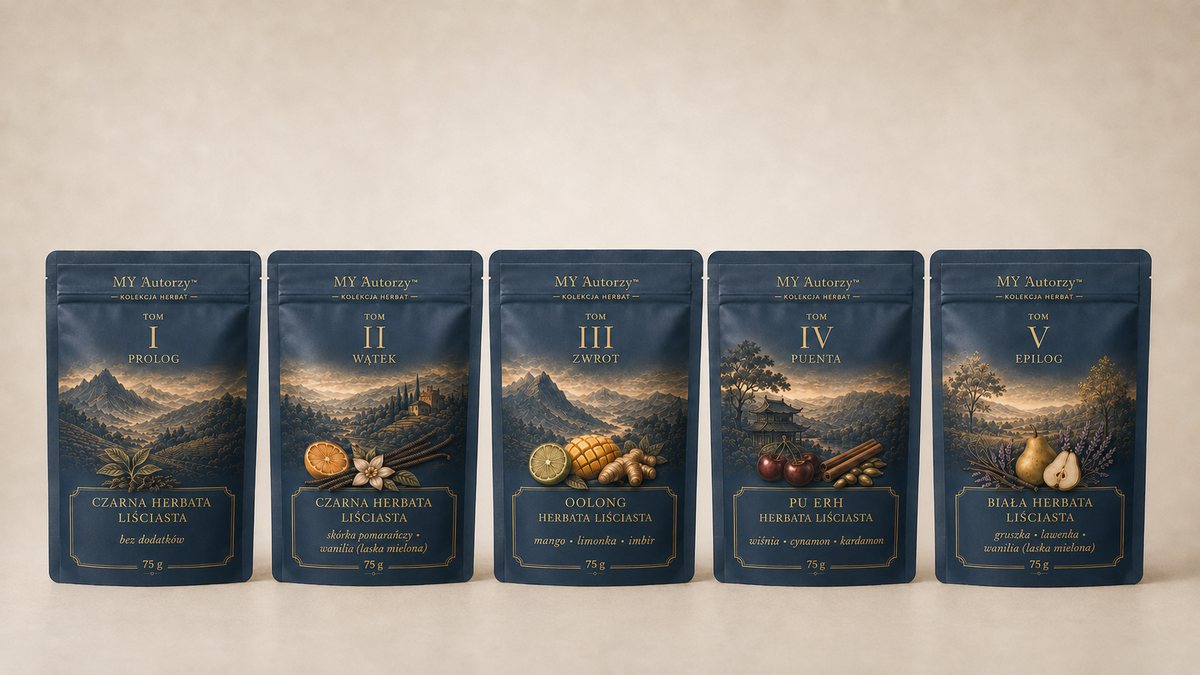 Pięć tomów kolekcji Antologia w doypackach premium, 75 g