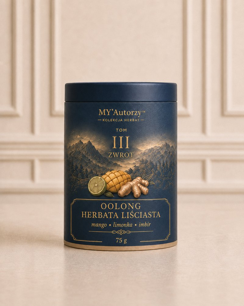 Puszka Tom III Zwrot, oolong z mango, limonką i imbirem, 75 g